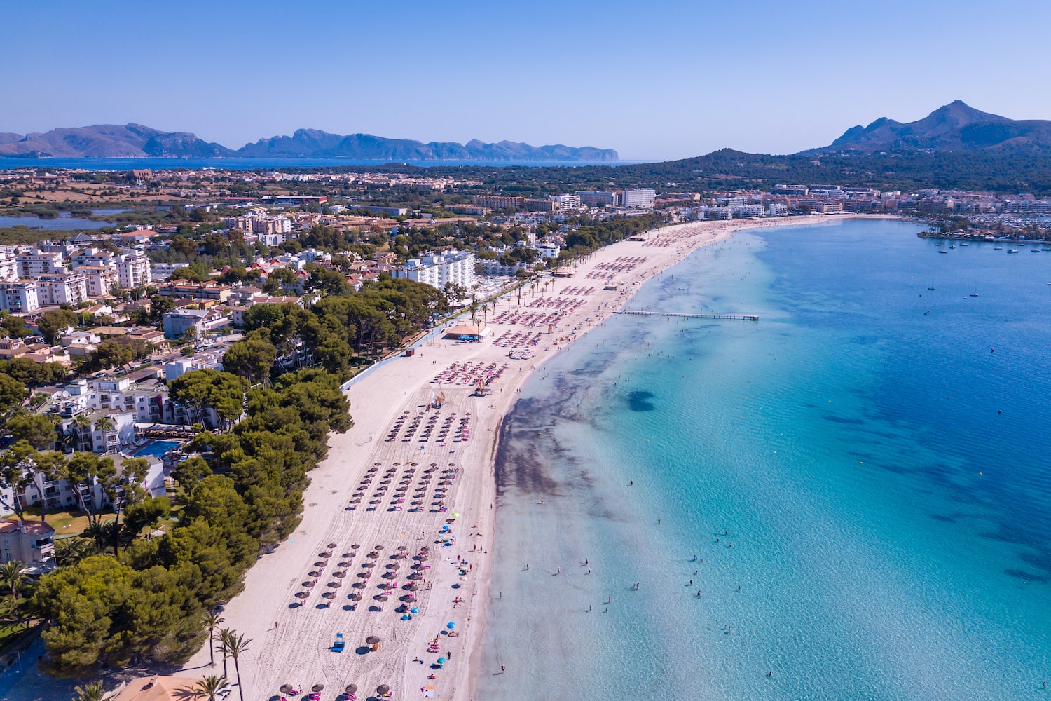 Alcudia from the air