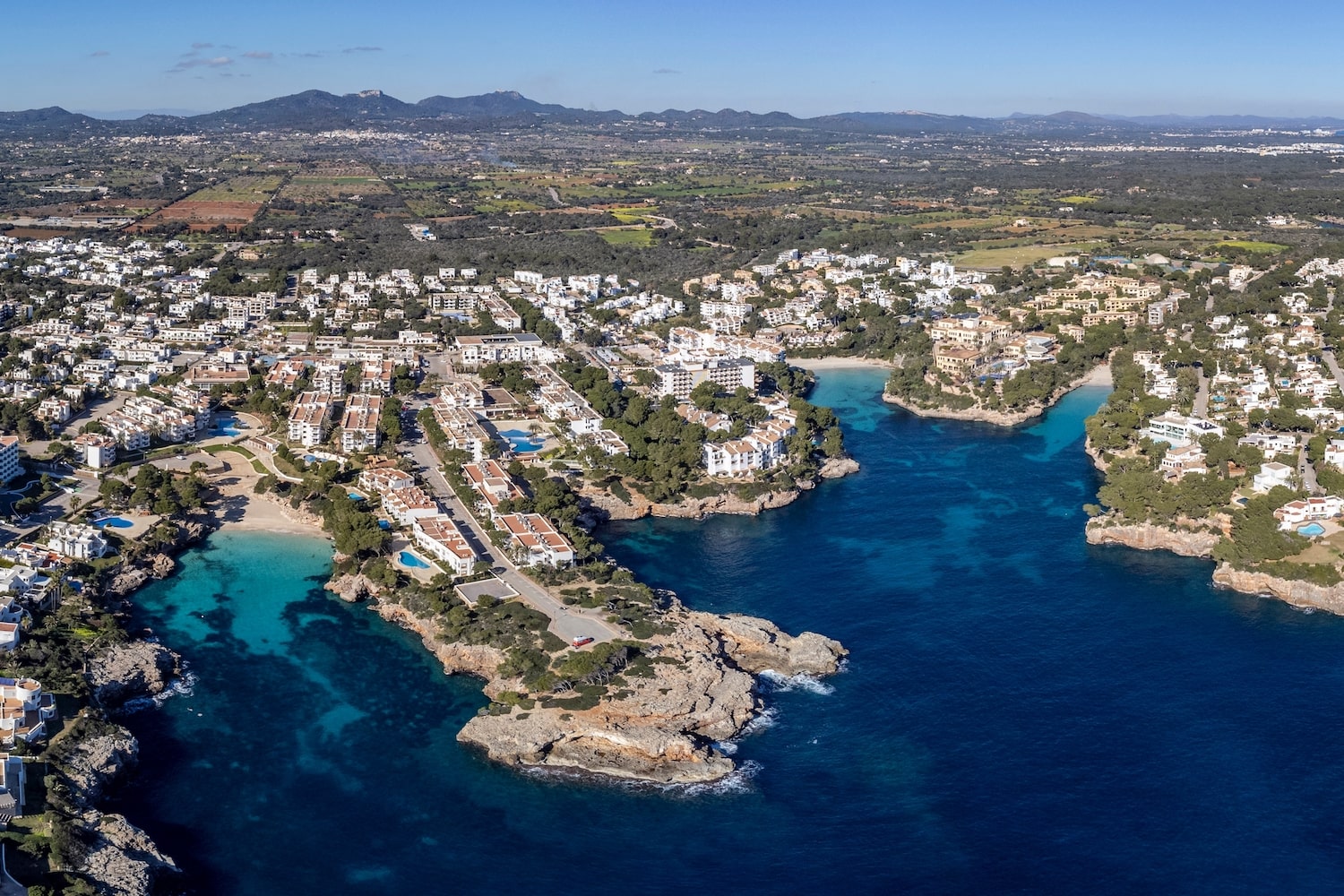 Cala D'Or from the air